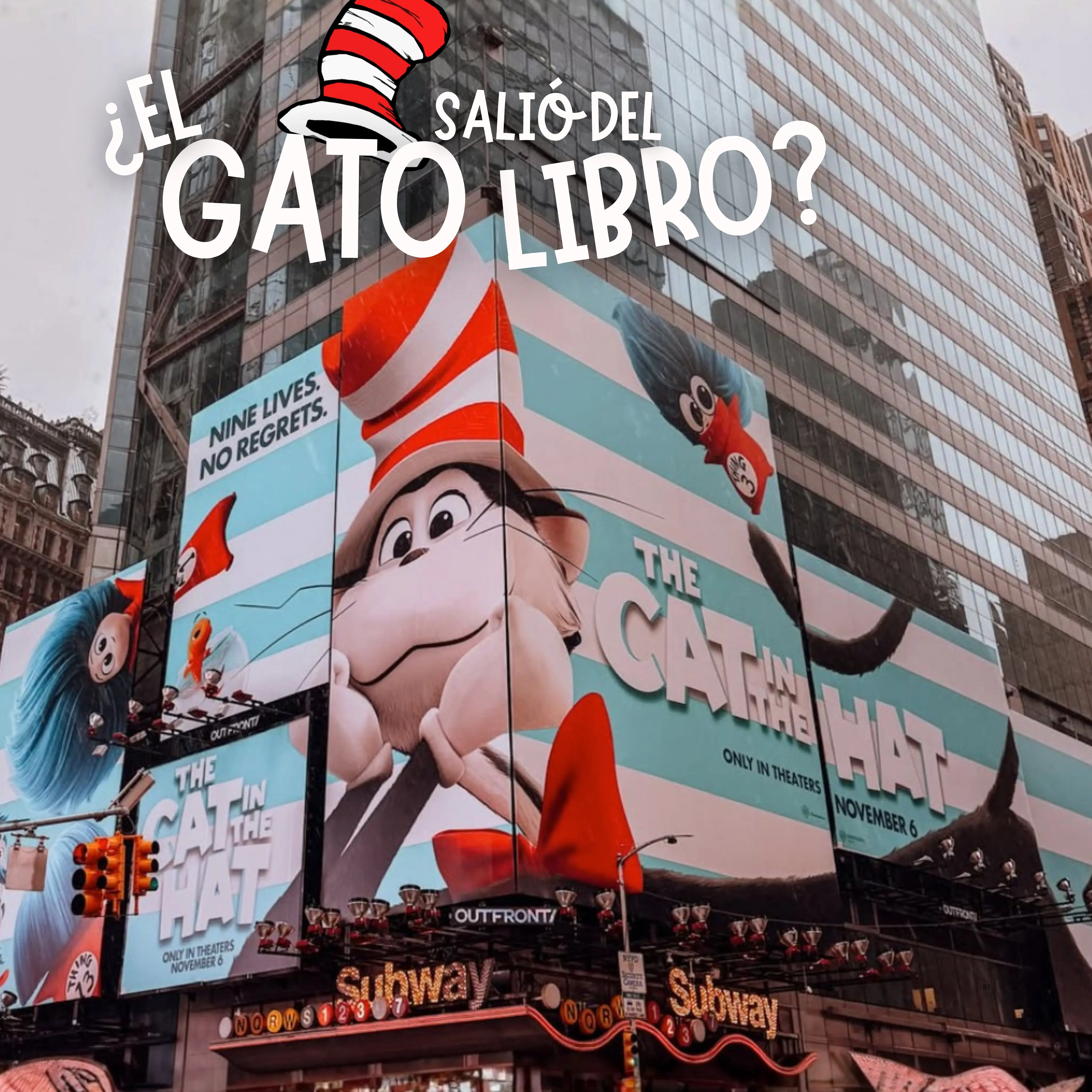 The Cat in the Hat toma Times Square con OOH | Publisitios