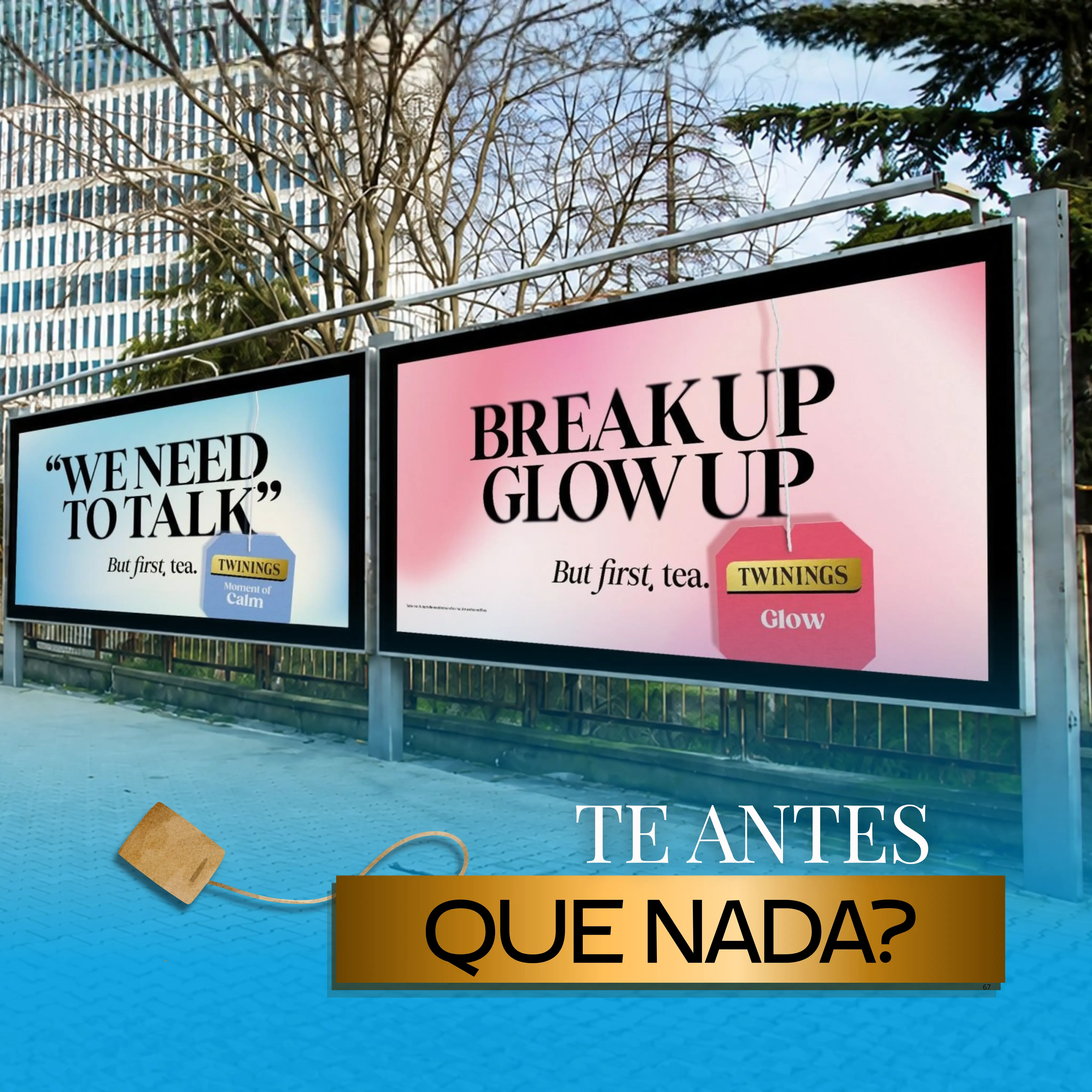 Twinings convierte “But First, Tea” en una campaña OOH sobre los pequeños rituales de cada día