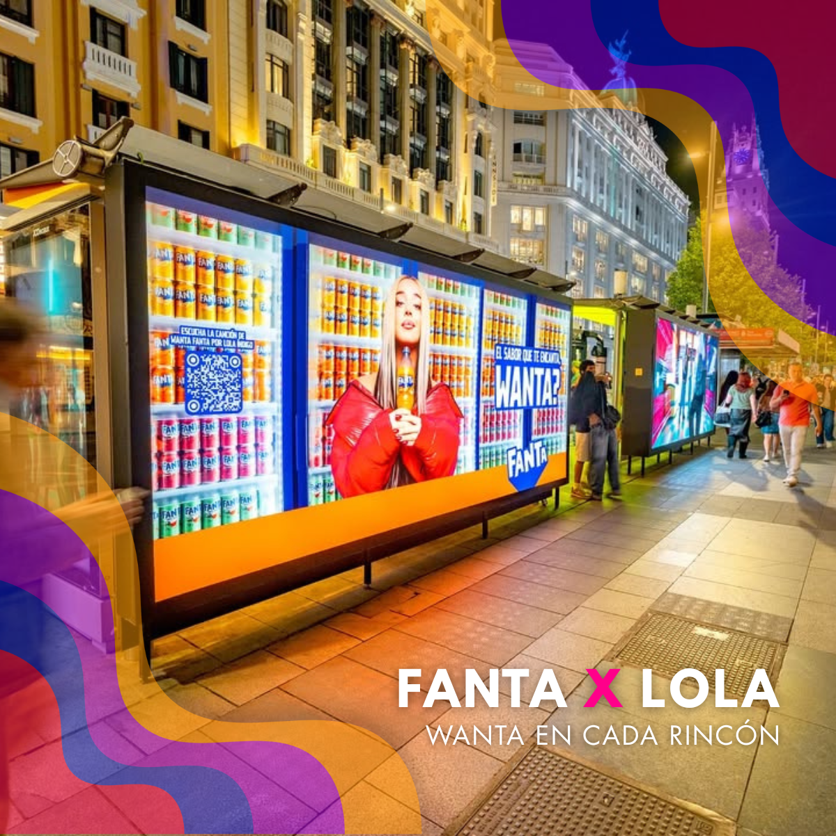 El sabor que te encanta, Wanta&rdquo;: Fanta y Lola Índigo dominan Madrid