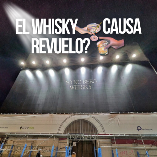 Polémica OOH en Malasaña: “Yo no bebo whisky” en una iglesia