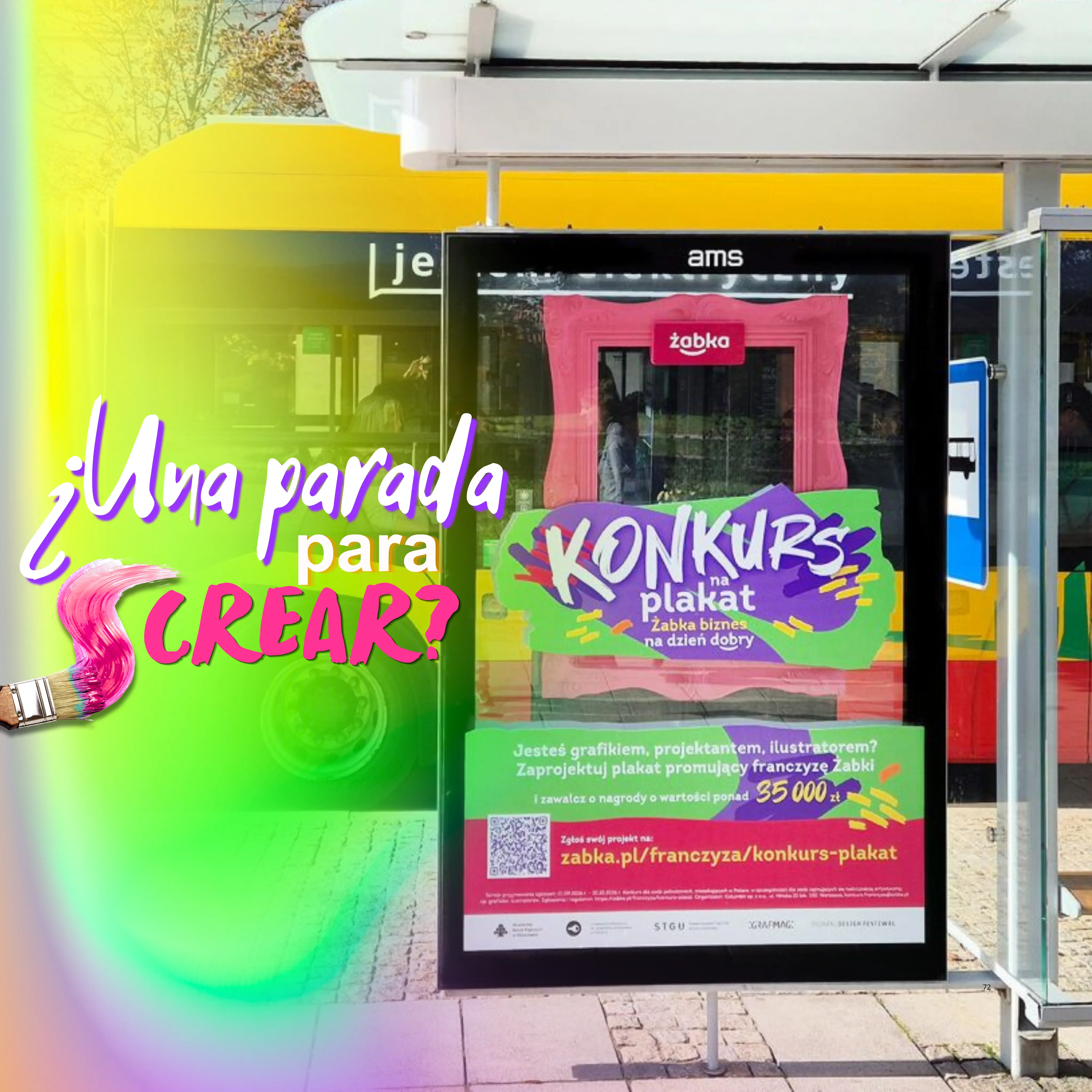 Żabka lleva su concurso creativo a las calles con una campaña OOH cerca de universidades de arte